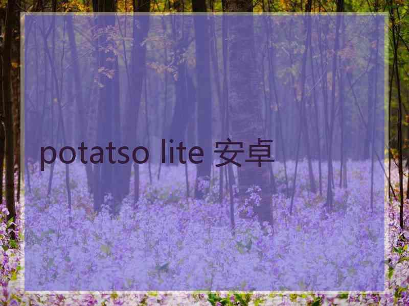 potatso lite 安卓 potatso lite 安卓