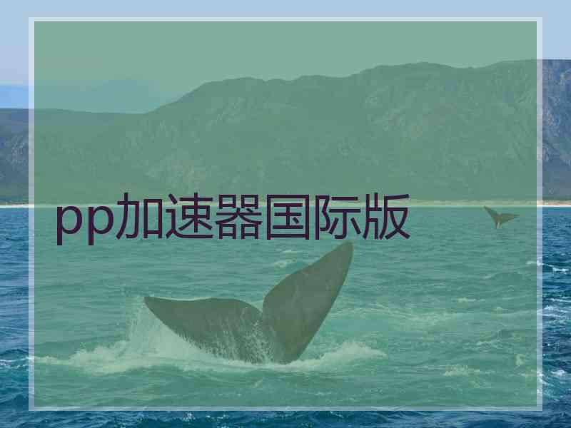 pp加速器国际版 pp加速器国际版