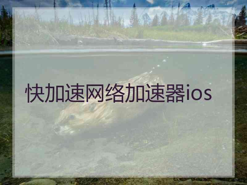 快加速网络加速器ios