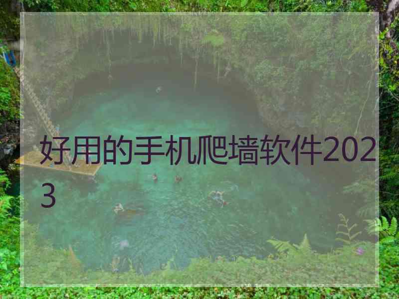 好用的手机爬墙软件2023