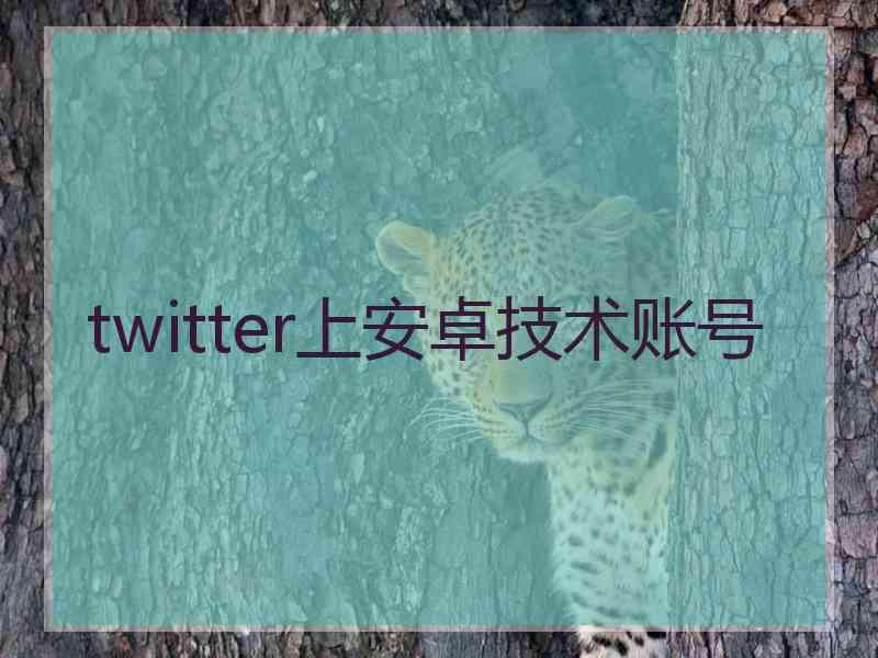 twitter上安卓技术账号