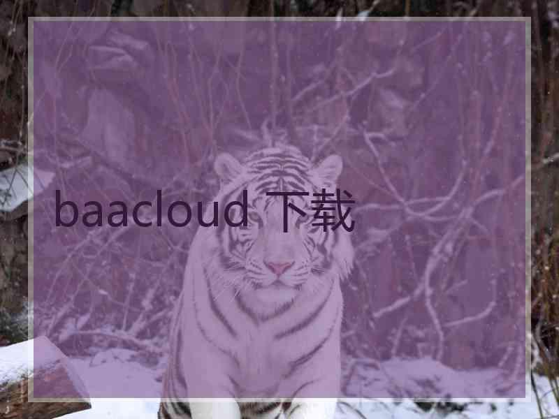 baacloud 下载