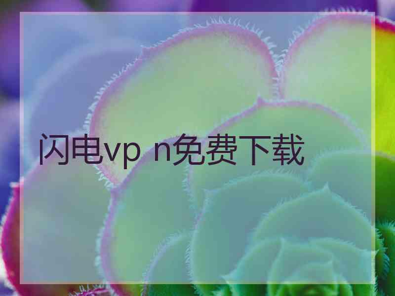 闪电vp n免费下载