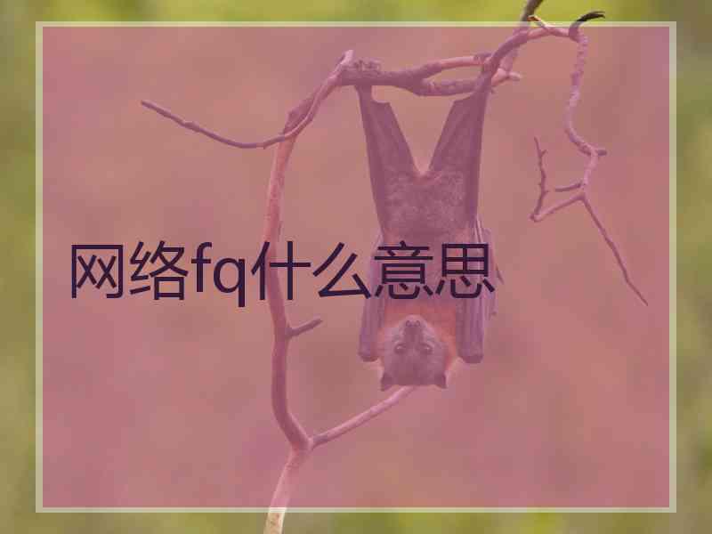 网络fq什么意思