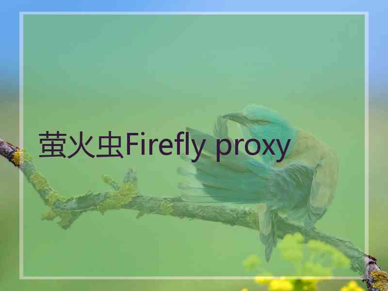 萤火虫Firefly proxy