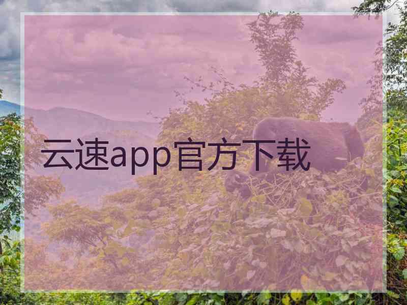 云速app官方下载