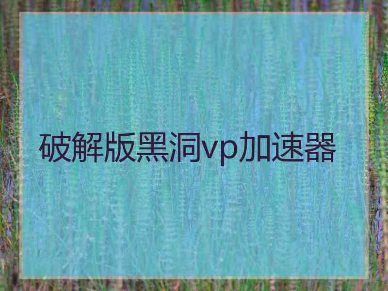 破解版黑洞vp加速器