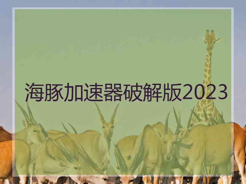 海豚加速器破解版2023