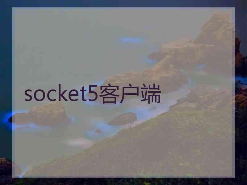 socket5客户端